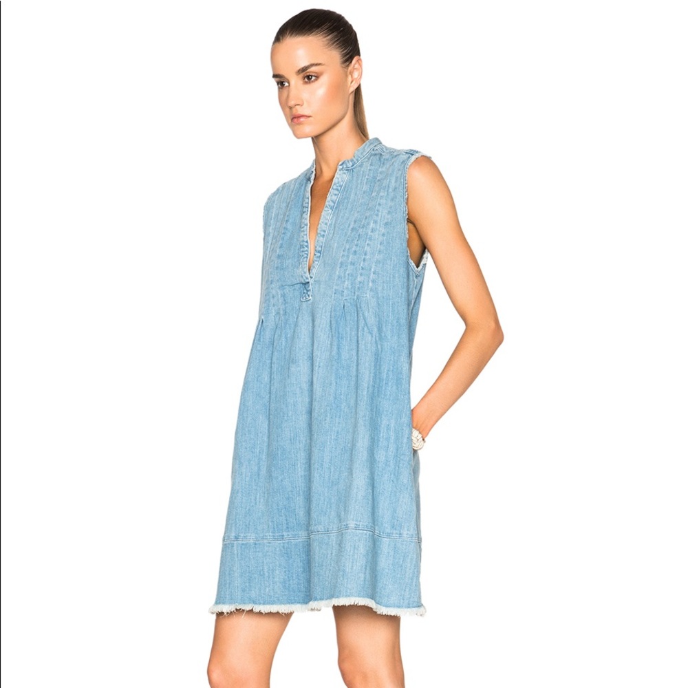Denim sleeveless dress